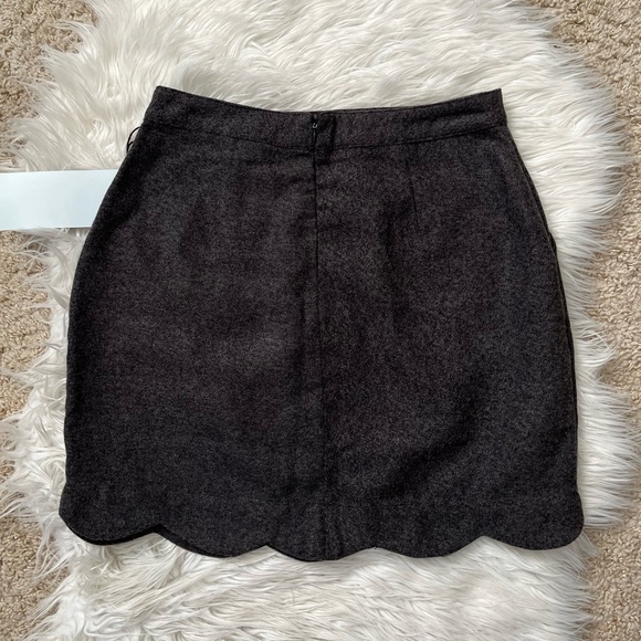 {HYFVE} Scallop Hem Mini Skirt with Pockets in Grey - Women's Medium - NWT - Picture 6 of 12
